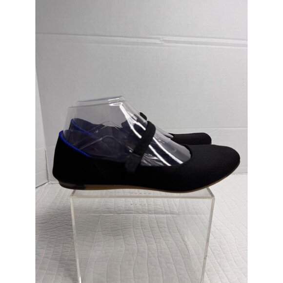 Rothy’s Black Slip On The Square Toe Mary Jane Flats Woman’s Size 7 - Picture 7 of 14